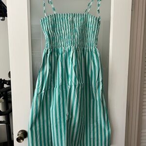 a new day Teal Striped Dress